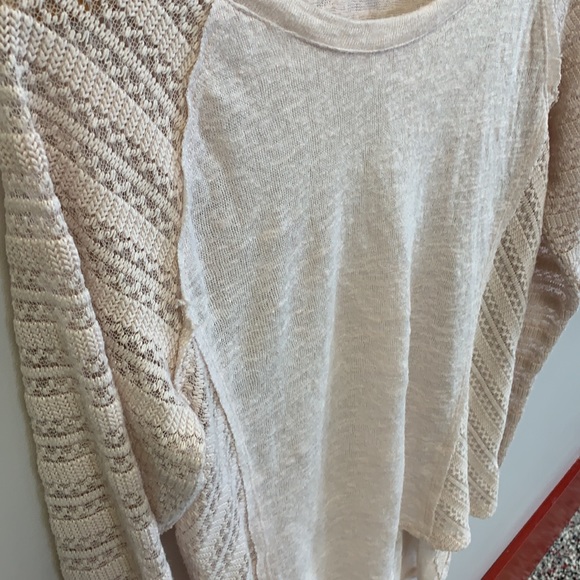 Knitted long sleeve cream top - Picture 2 of 5